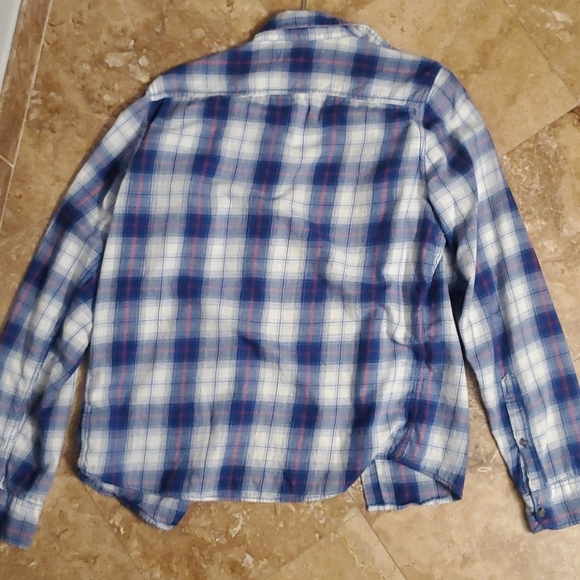 Long Sleeve Collard Flannel Shirt - Picture 5 of 5